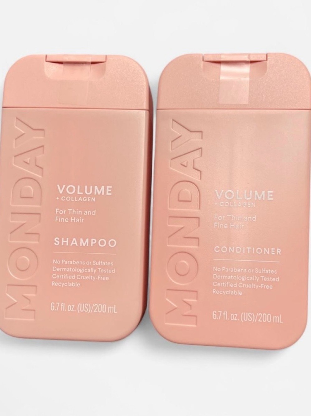 MONDAY Volume + Collagen Shampoo & Conditioner Set – Pink